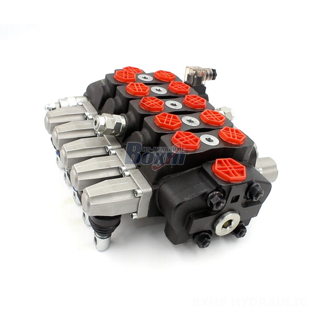 SD8-Electric Unloading Valve 5 Position 4 Solenoid 12v 24v Hydraulic Directional Control Valve main image